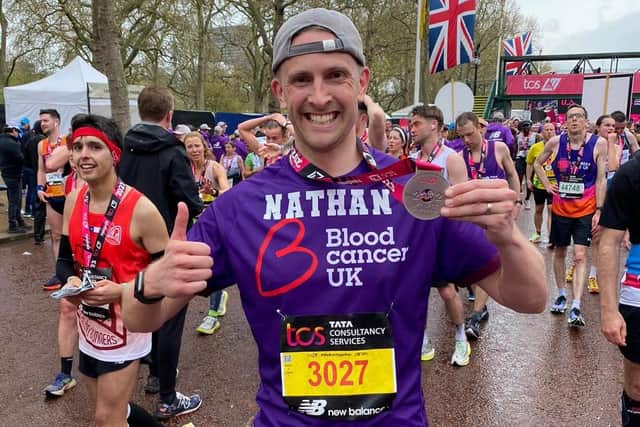 Harrogate headteacher Nathan Sadler has completed his first in a trio of marathons to raise money for charity