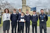 The Key Stage 4 squash team at St Aidan’s Church of England High School (Adam Smith, Jack Leonard, Joe Thompson, Thomas Brook and Archie King) are celebrating after being crowned National Champions