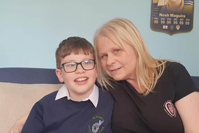 Former teacher and Harrogate mum Catherine Maguire who fears her 11-year-old son who has complex special educational needs will be denied a fully suitable choice of secondary school. (Picture contributed)