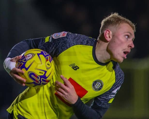 Dean Cornelius bagged his first Harrogate Town goal during Tuesday night's 2-2 draw with Wrexham. Pictures: Matt Kirkham