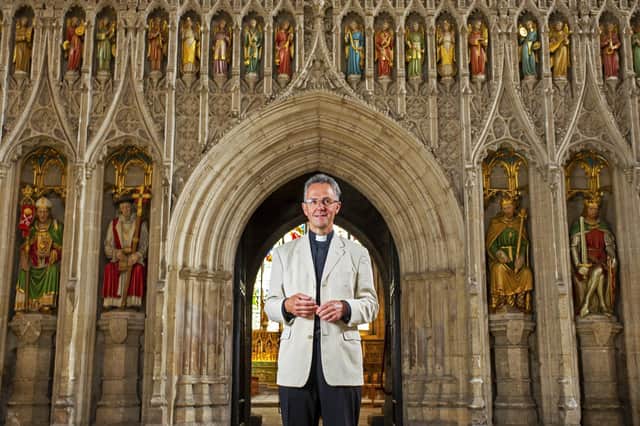 The Dean of Ripon, the Very Rev John Dobson. Year 6 leavers are at a crossroads, and will encounter many more, making the right decision at each crossroad would be important. Picture Tony Johnson.