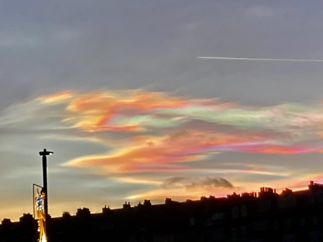 DJ Orton took this shot of the sky illuminated from a carpark in Whitby.