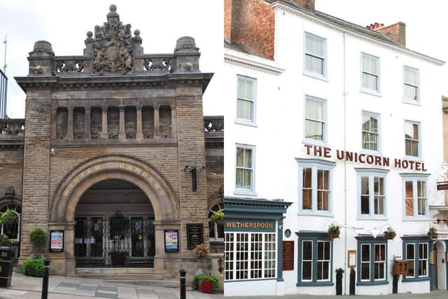 The Winter Gardens and The Unicorn Hotel will reduce their food and drink prices by 7.5 per cent
