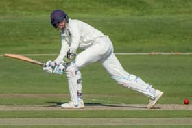 Harrogate CC 1st XI opening batsman Henry Thompson scored important runs during Saturday's home win over Driffield Town. Picture: Richard Bown