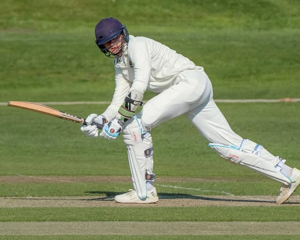 Harrogate CC 1st XI opening batsman Henry Thompson scored important runs during Saturday's home win over Driffield Town. Picture: Richard Bown