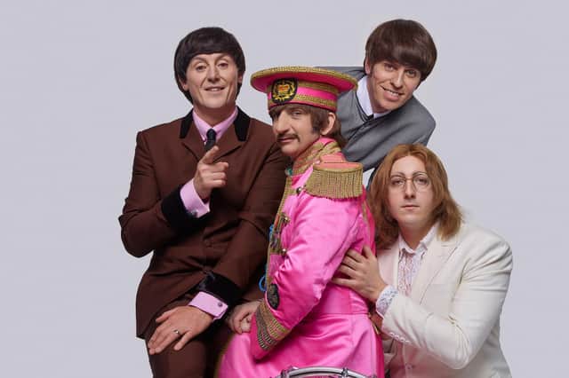 Please pleasing fans - Steve White, pictured left, who plays Paul McCartney in The Bootleg Beatles who play Harrogate next week.