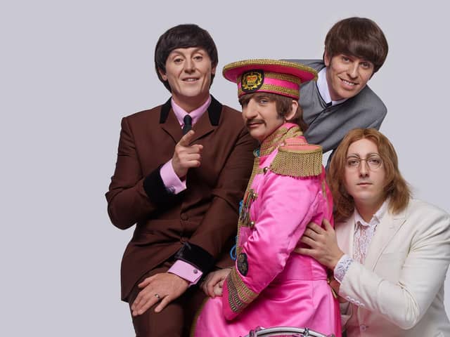 Please pleasing fans - Steve White, pictured left, who plays Paul McCartney in The Bootleg Beatles who play Harrogate next week.