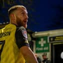 Harrogate Town midfielder George Thomson has scored 15 goals so far this season. Picture: Brody Pattison