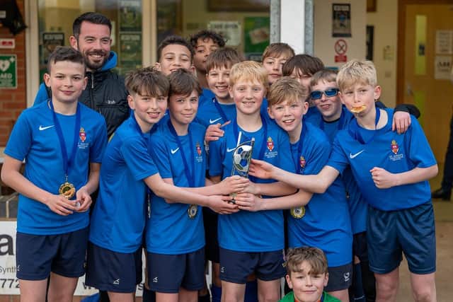 In top ten in England for sport at state schools - One of the successful boys' teams at St Aidan's Church of England High School in Harrogate. (Picture contributed)