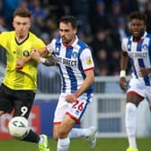 Harrogate Town were beaten 3-1 by Hartlepool United in the second round of the FA Cup. Pictures: Matt Kirkham