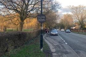 Two North Yorkshire councillors used their own Locality Budgets to fund the vehicle-activated speed signs on Hookstone Road near a Harrogate infants school. (Picture contributed)