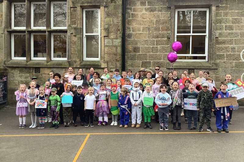 Pupils at Beckwithshaw Community Primary School dressed up as their favourite book characters