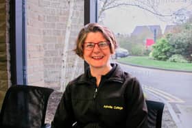 After - Harrogate school employee Carla Del Sarto after undergoing her charity haircut.