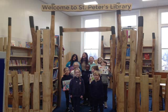 St Peter’s Church of England Primary School in Harrogate has unveiled its brand new library for its pupils