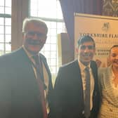 Flying the flag for North Yorkshire in Parliament - Harrogate MP Andrew Jones helps promote Harrogate firms Slingsby Gin and Yorkshire Flapjack Company in the company of Prime Minister Rishi Sunak. (Picture contributed)