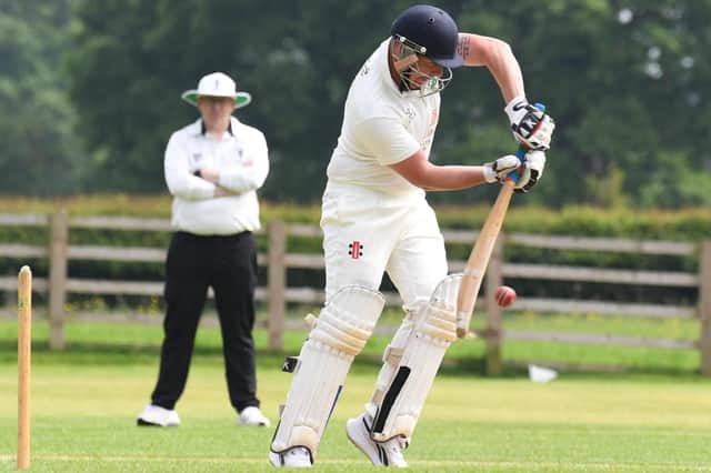 James Riley hit a ton for Birstwith CC in Division One of the Theakston Nidderdale League. Picture: Gerard Binks
