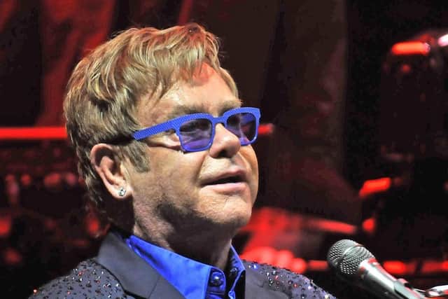 Sir Elton John who played to 15,000 people in Harrogate in 2012 under Heather Parry's stewardship of Yorkshire Event Centre.