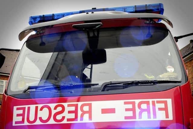 North Yorkshire firefighters have tackled a severe fire at a property in Harrogate and a car on fire in Knaresborough