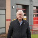 Independent candidate Keith Tordoff MBE from Pateley Bridge, who is running to be the first elected mayor of York and North Yorkshire, pictured at Harrogate Fire Station. Mr Tordoff claims changes to fire services are simply reductions in fire cover. (Picture contributed)