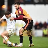 Levi Sutton in action for Bradford City during the 2021/22 season. Picture: Nathan Stirk/Getty Images