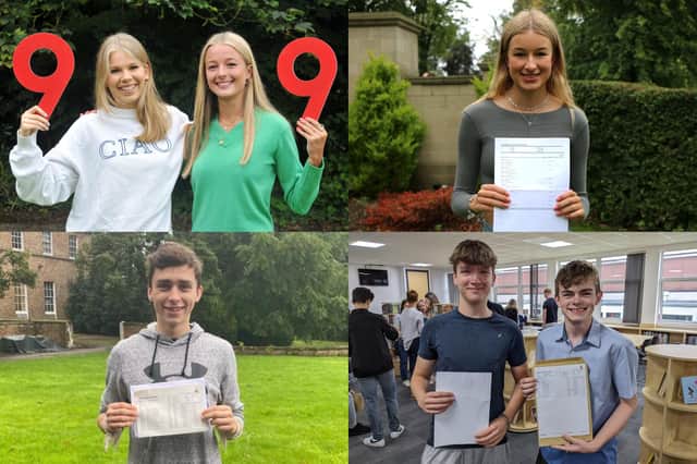 We take a look at 18 photos of pupils celebrating their GCSE results at schools across the Harrogate district