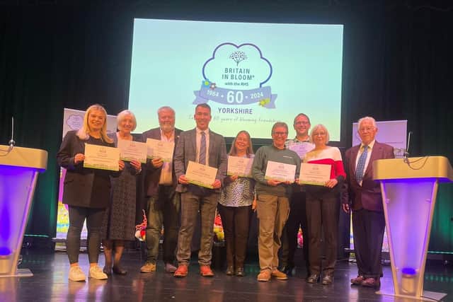 Winners all - The 2024 Yorkshire in Bloom winners from Harrogate district gather for a celebratory photograph. (Picture contributed)