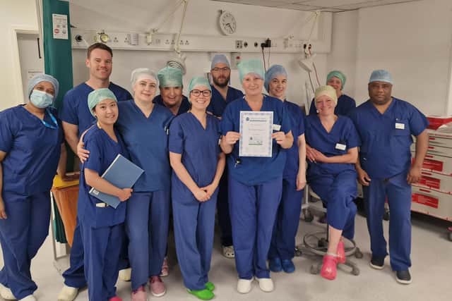 Impressive performance - The NJR theatre team at The Duchy Hospital in Harrogate. (Picture contributed)