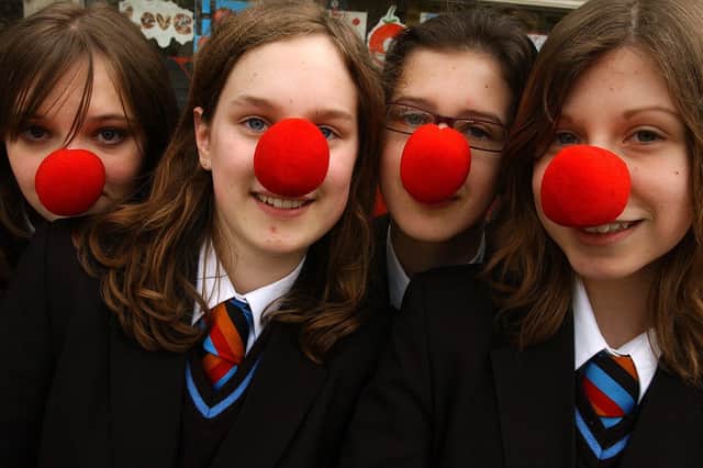 We take a look at 25 fantastic photos of people enjoying Red Nose Day fun across the Harrogate district over the years