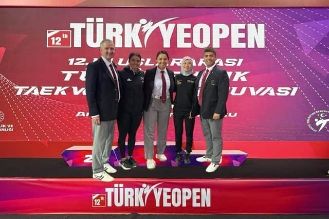 Harrogate's Master Kambiz R Ali, far right, at the Turkish Open. Picture: Submitted