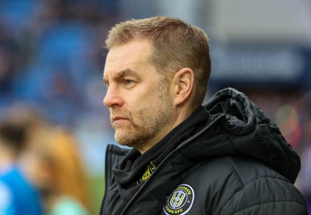 Harrogate Town manager Simon Weaver has overseen a run of seven League Two victories in 10 matches. Picture: Matt Kirkham
