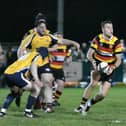 Kodie Brook scored a brace of tries during Harrogate RUFC's National Two North defeat to Leeds Tykes. Picture: Daniel Kerr