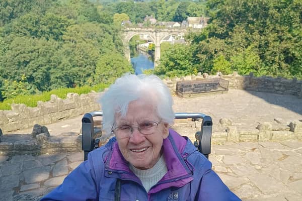Knaresborough woman Hetty, who was born in 1920, has returned to her home town to mark her 103rd birthday.
