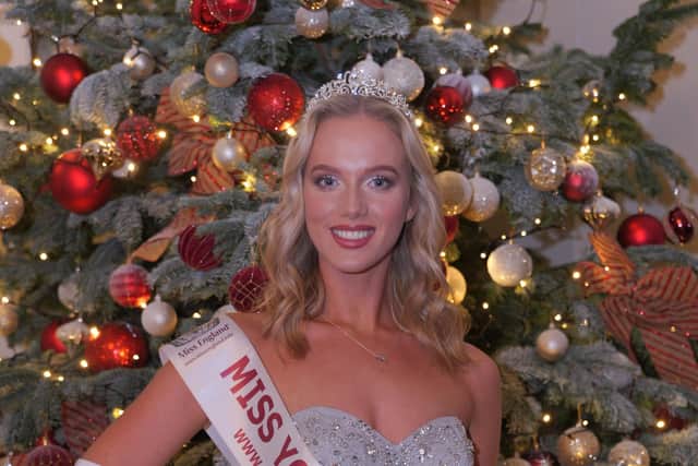 Inspirational - 21-year-old Chloe McEwan overcame her own mental health issues to win the Miss Yorkshire title earlier this year. (Picture contributed)