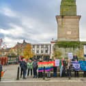 Ripon demonstrators silent stand in support of cease-fire in Ripon.