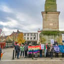 Ripon demonstrators silent stand in support of cease-fire in Ripon.