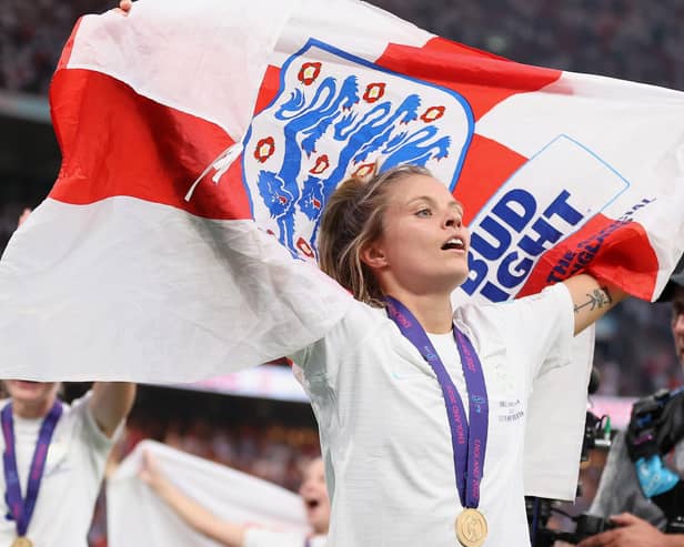 Rachel Daly helped England to glory at the 2022 European Championships. Picture: Getty Images