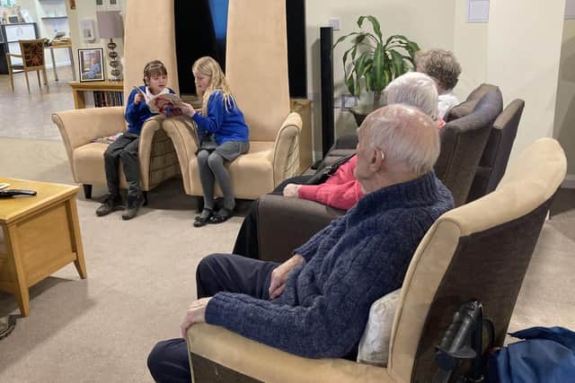 Harrogate pupils have visited care home residents for an afternoon of reading to celebrate National Storytelling Week