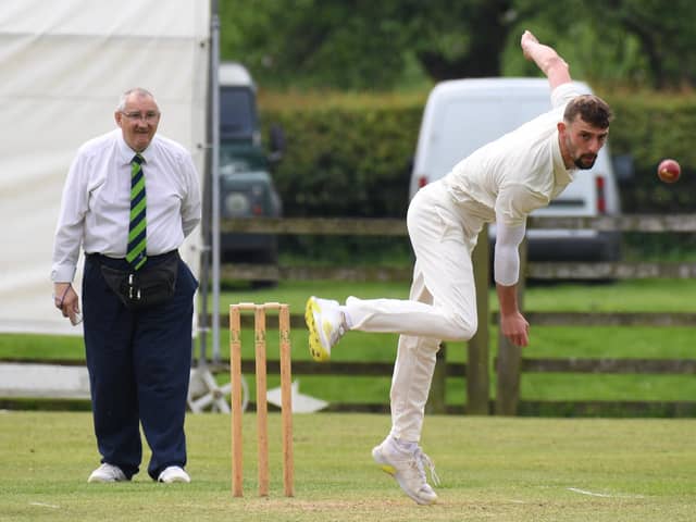 Jonny Luty starred for West Tanfield CC as they got the better of Helperby in Division One of the Theakston Nidderdale League. Picture: Gerard Binks
