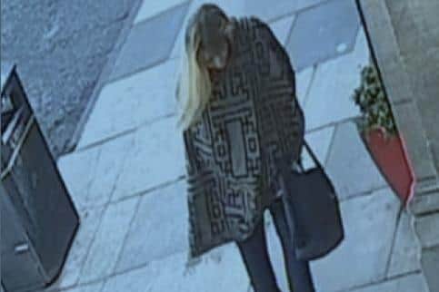 The police have issued a CCTV image of a woman they would like to speak to after a purse was stolen from The Winter Gardens pub in Harrogate