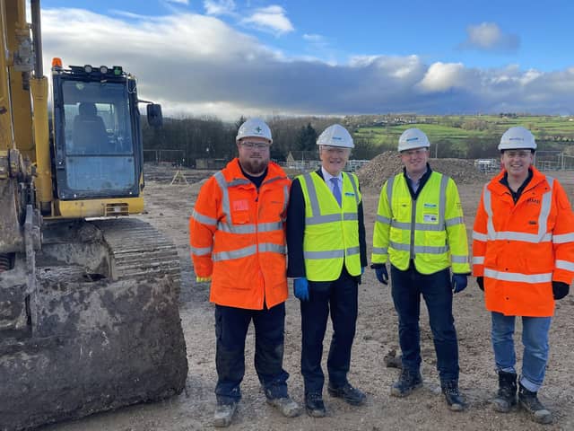 Harrogate and Knaresborough MP Andrew Jone  visiting Killinghall wastewater treatment works where Yorkshire Water is spending £19m to improve the river Nidd. (Picture contributed)