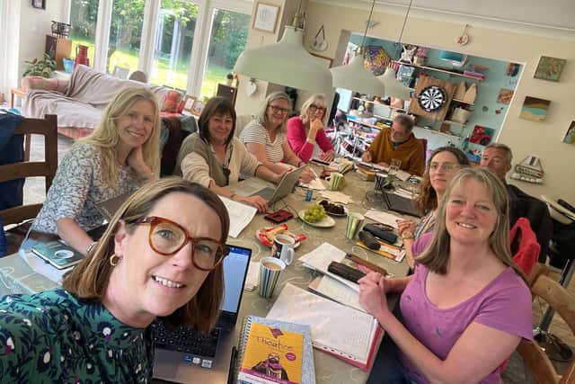 Ripon Theatre Festival's Katie Scott, front, with the team of hard-working core members who have made the event so successful for the city. (Picture contributed)