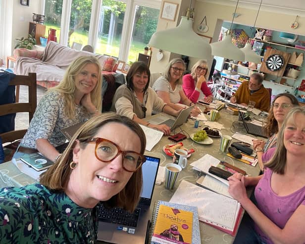 Ripon Theatre Festival's Katie Scott, front, with the team of hard-working core members who have made the event so successful for the city. (Picture contributed)