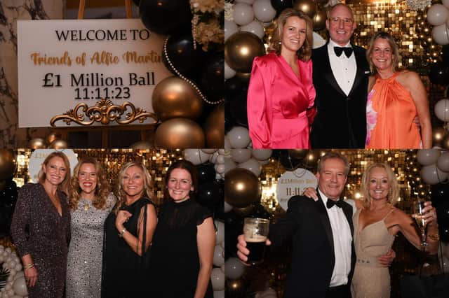 We take a look at 29 photos of people enjoying a fantastic evening at The Friends of Alfie Martin Ball in Harrogate