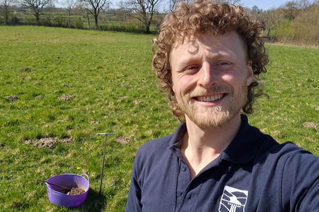Joseph Haywood, grassland conservation officer at Nidderdale National Landscape. (Picture contributed)