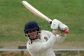 Isaac Light struck a half-century for Harrogate CCs 1st XI during their home defeat to York. Picture: Richard Bown