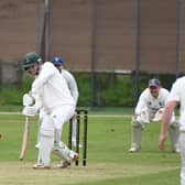 Cameron Kwok was in the runs as Goldsborough CC piled more misery on relegation-threatened Harrogate 3rds in Division One of the Theakston Nidderdale League. Picture: Gerard Binks