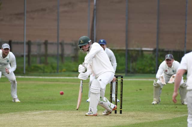 Cameron Kwok was in the runs as Goldsborough CC piled more misery on relegation-threatened Harrogate 3rds in Division One of the Theakston Nidderdale League. Picture: Gerard Binks