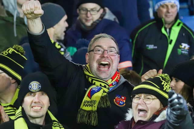 Harrogate Town supporter Jordan Ford.