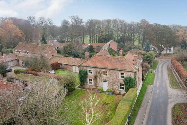 An overview of the property in its rural surroundings.