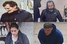 We take a look at 25 people who have been caught on camera in the Harrogate district and are wanted by North Yorkshire Police